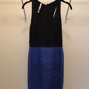 Sachin and Babi blue/black cocktail dress